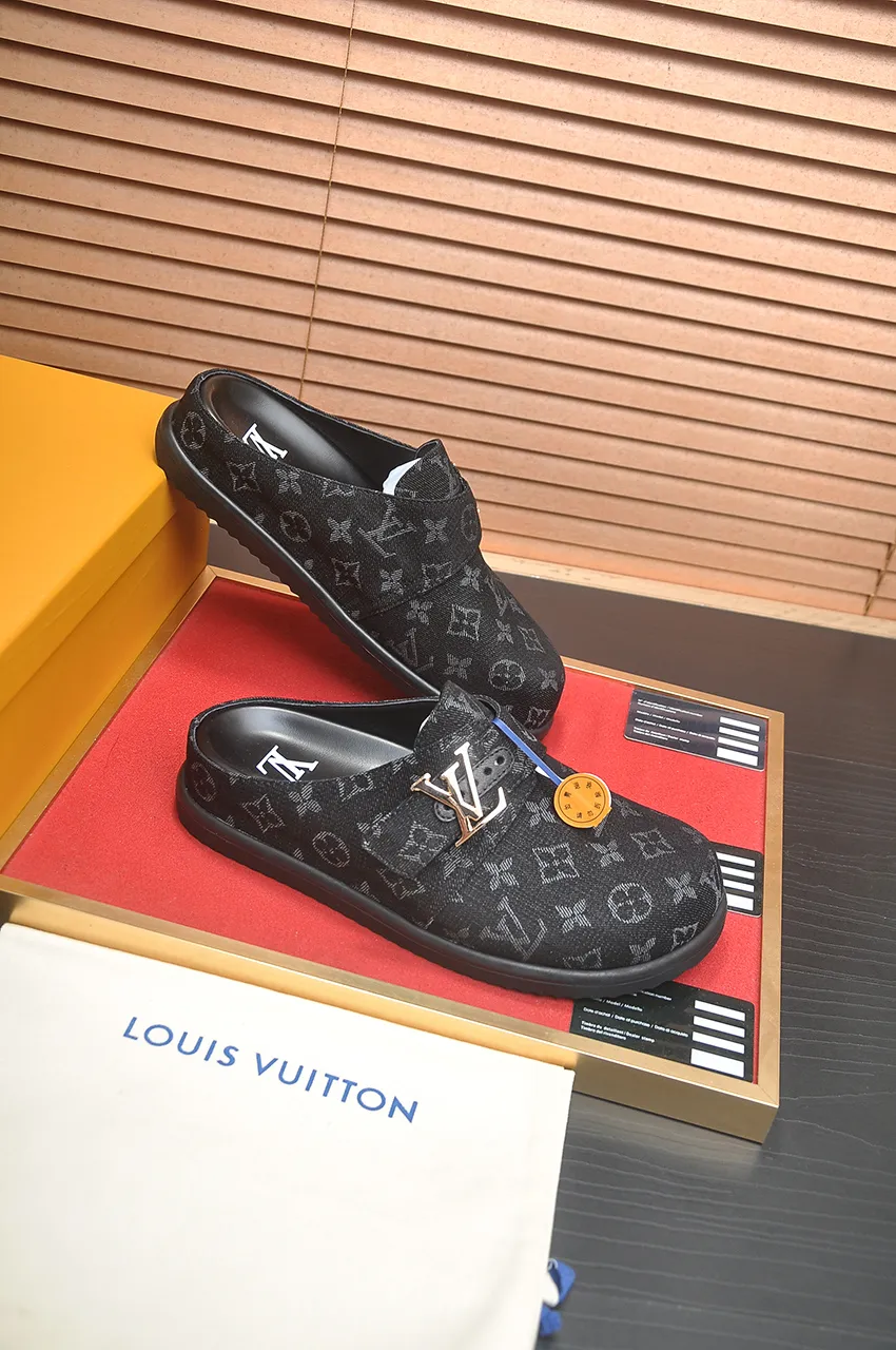 Men's men's shoes 💰520💶[LOUIS VUITTON] (cowhide lining) new style 🍀LV Louis Vuitton * - top version of LV classic semi-slip trendy shoes! Made of imported original cow suede cowhide, with a first layer of comfortable cowhide lining inside! Original wear-resistant rubber outsole! High quality products! Code number 38-45 (45 customized)